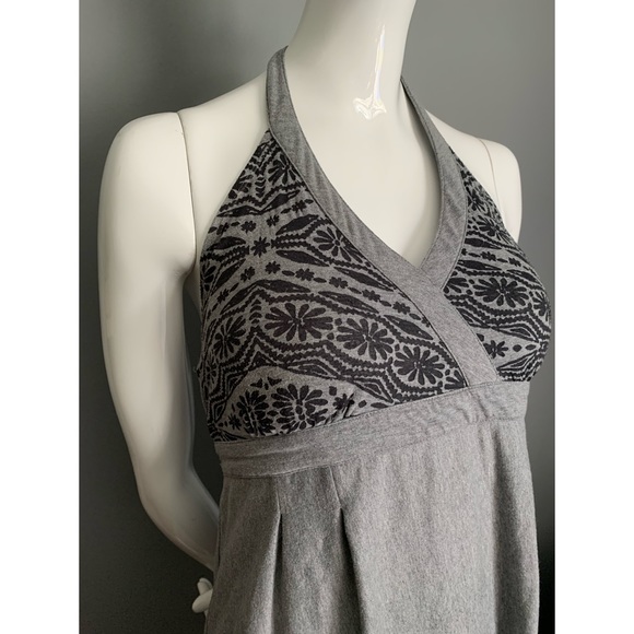 Athleta : grey Balsa burnout halter dress - Picture 2 of 12